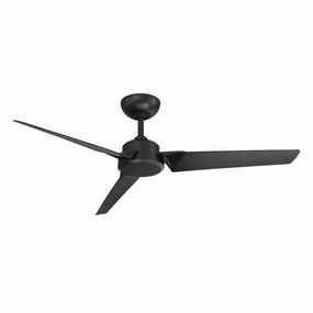 Roboto 52"Ceiling Fan Matte Black portable medium fans with handle design