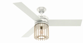 Ronan 52"Ceiling Fan Fresh White compact medium fans for desks and counters