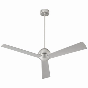 Rondure 54"Ceiling Fan Satin Nickel portable medium fans with handle design