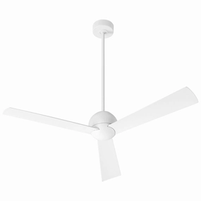 Rondure 54"Ceiling Fan White portable medium fans with handle design