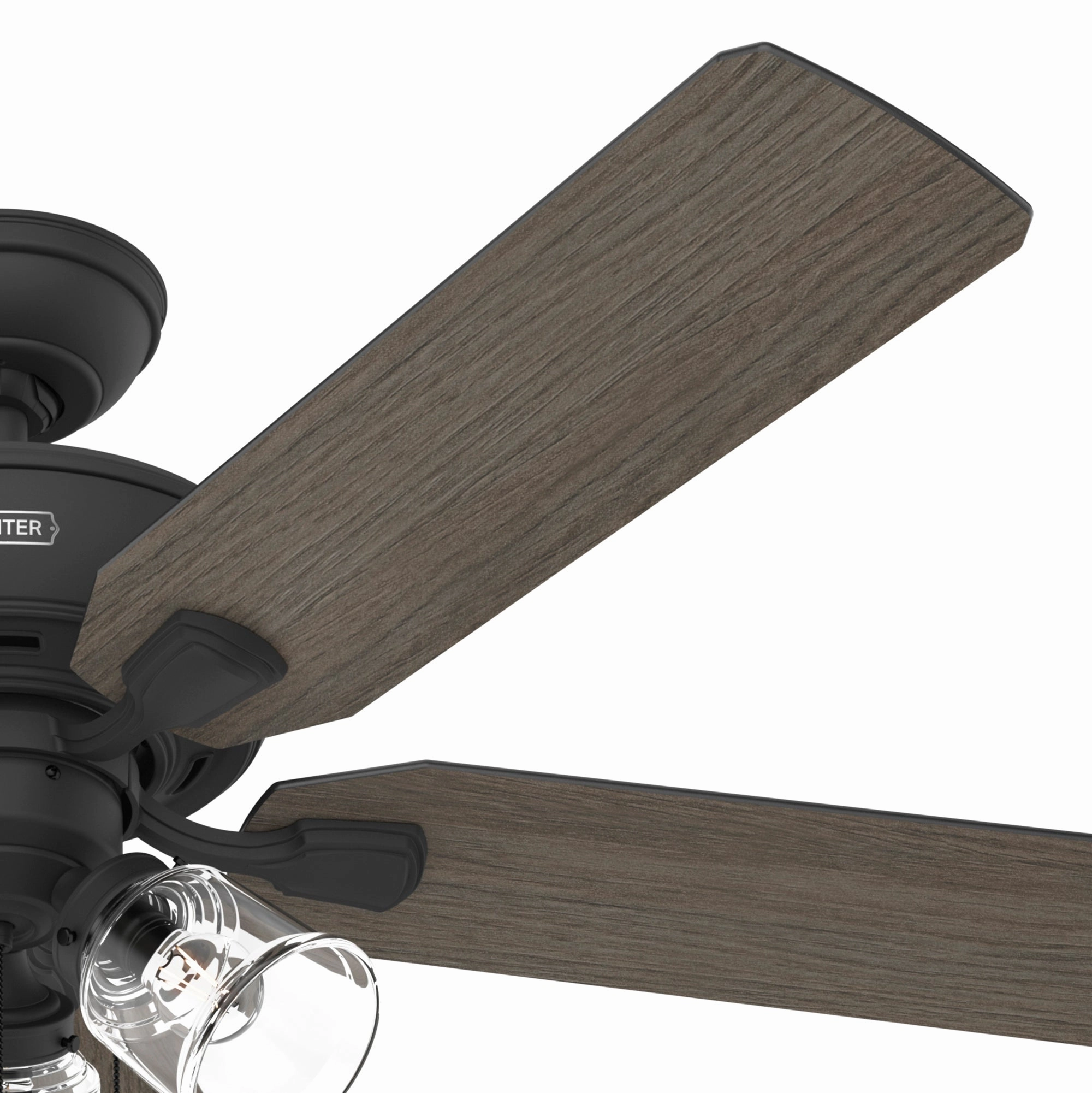 Rosner 52"Ceiling Fan Matte Black
