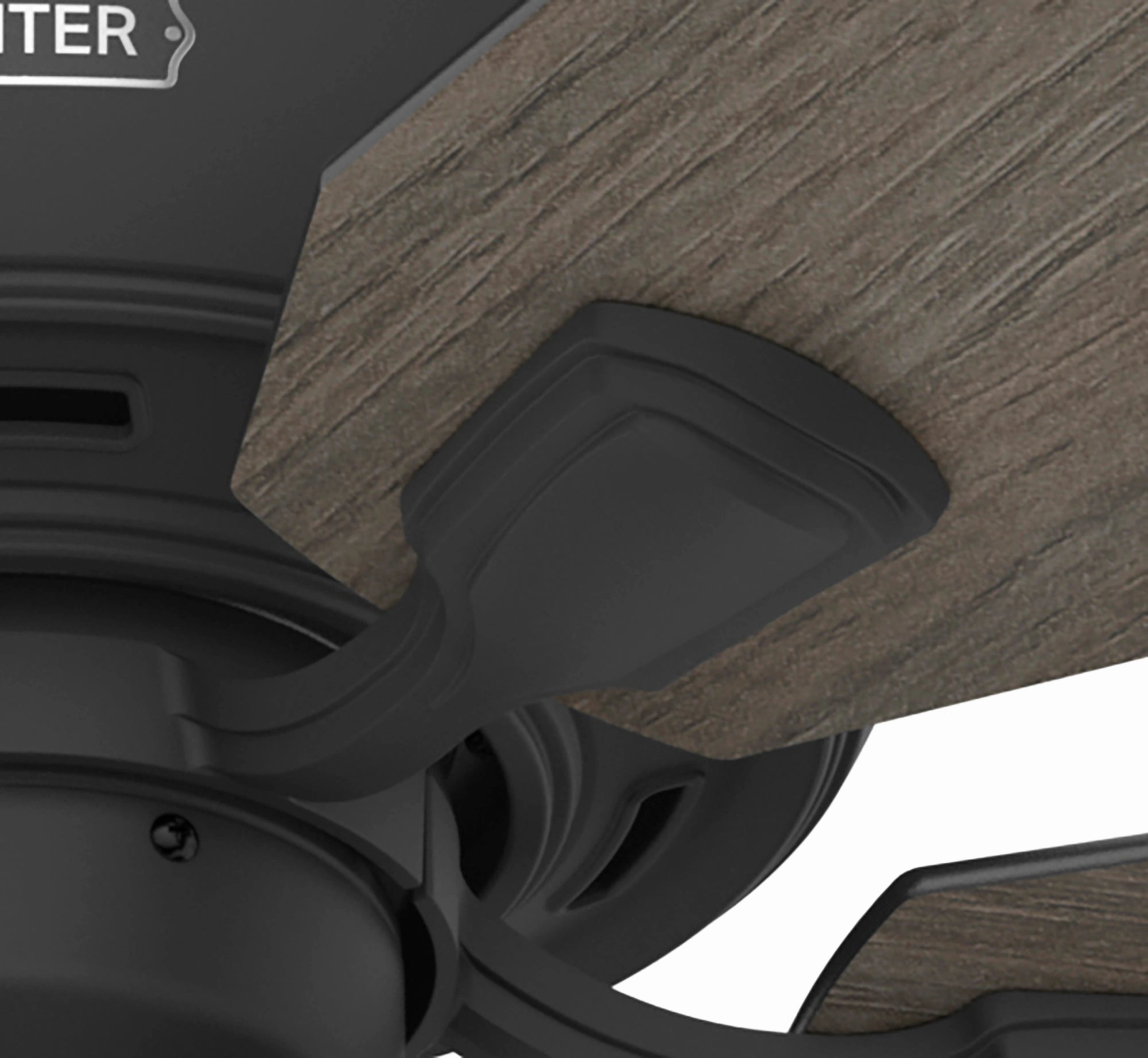 Rosner 52"Ceiling Fan Matte Black
