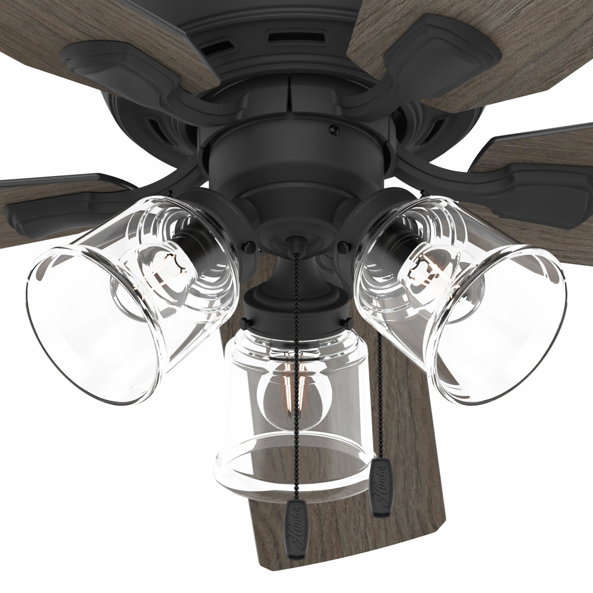 Rosner 52"Ceiling Fan Matte Black