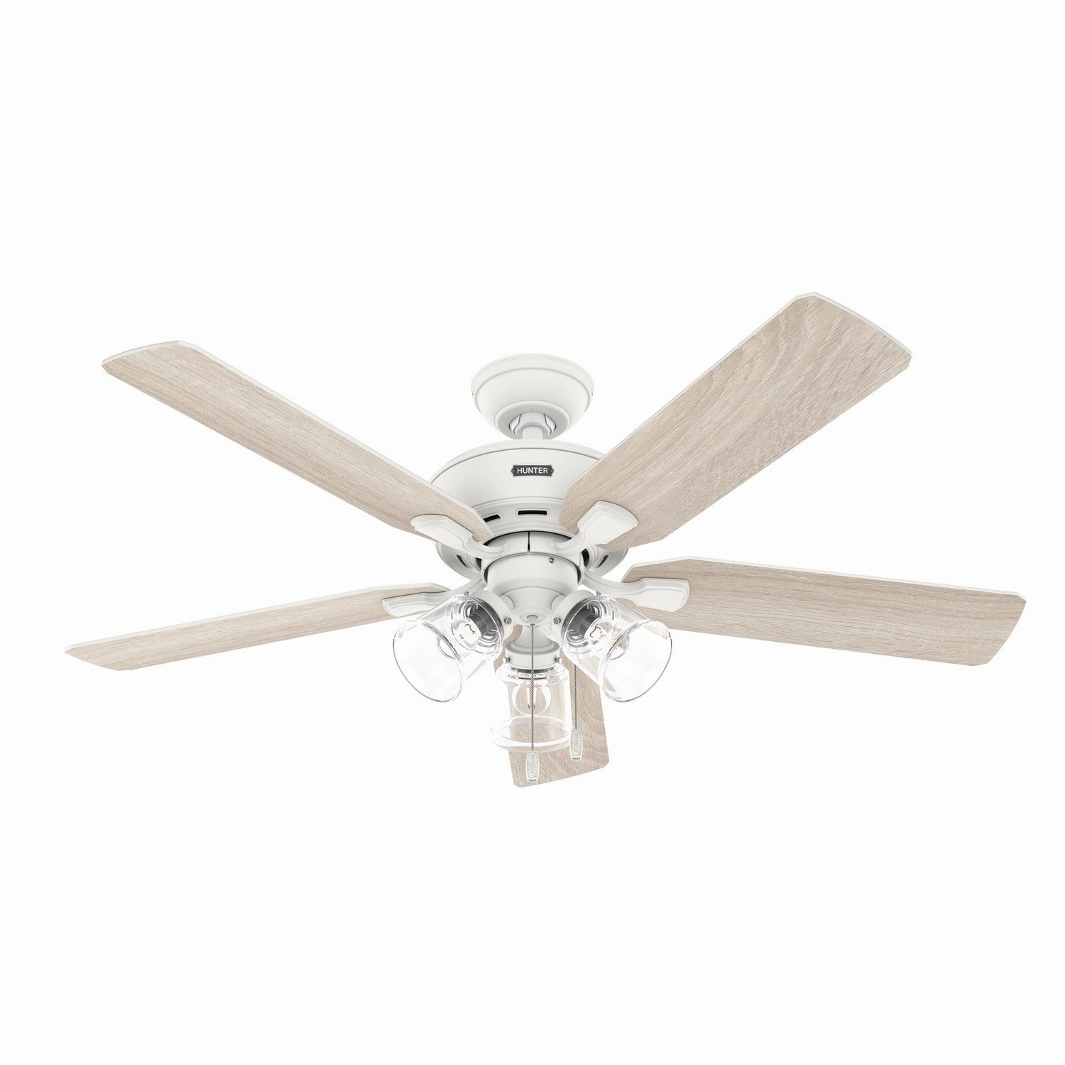 Rosner 52"Ceiling Fan Matte White compact medium fans for desks and counters