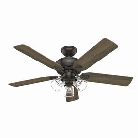 Rosner 52"Ceiling Fan Noble Bronze portable medium fans with handle design