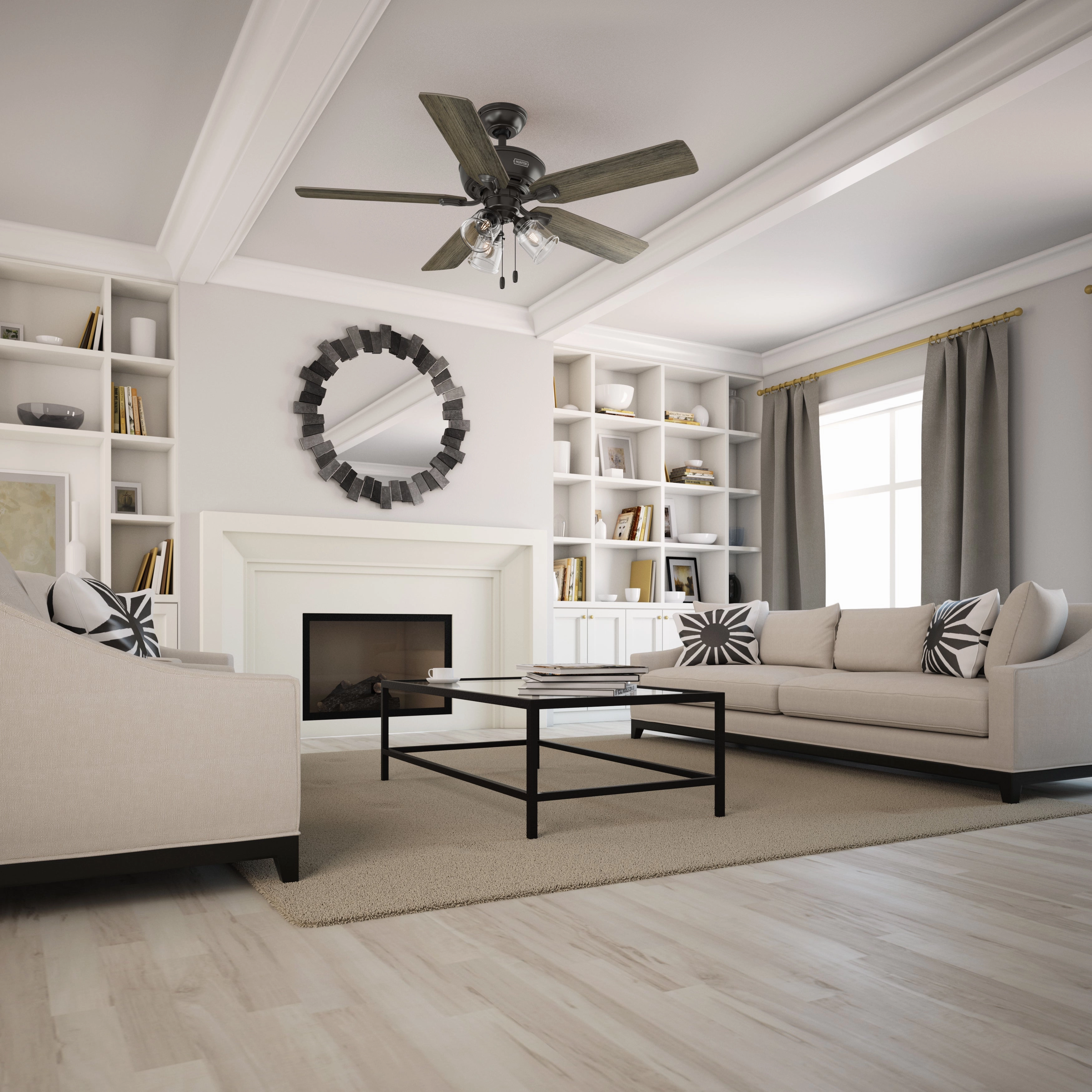 Rosner 52"Ceiling Fan Noble Bronze