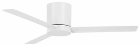 Roto Flush 52" Ceiling Fan Flat White ifan smart fans for connected homes