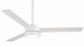 Roto Led 52"Ceiling Fan Flat White versatile medium fans for any space