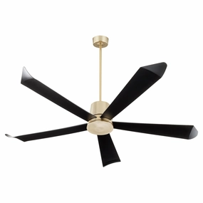 Rova 72"Patio Fan Aged Brass large electric fans for spacious rooms