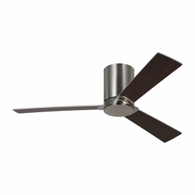 Rozzen 44"Ceiling Fan Brushed Steel space-saving huggers with modern style