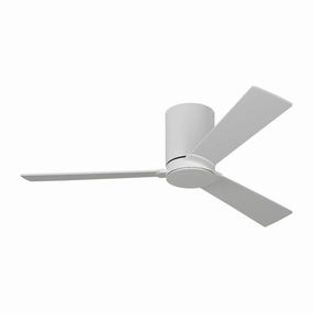 Rozzen 44"Ceiling Fan Matte White space-saving huggers with modern style