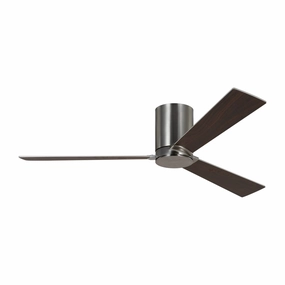 Rozzen 52"Ceiling Fan Brushed Steel space-saving huggers with modern style