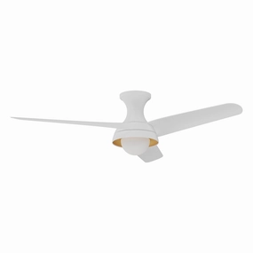 Rubio-H 54"Ceiling Fan White stylish medium fans for contemporary homes