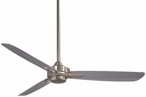 Rudolph 52"Ceiling Fan Brushed Nickel W/ Silver affordable medium fans for summer