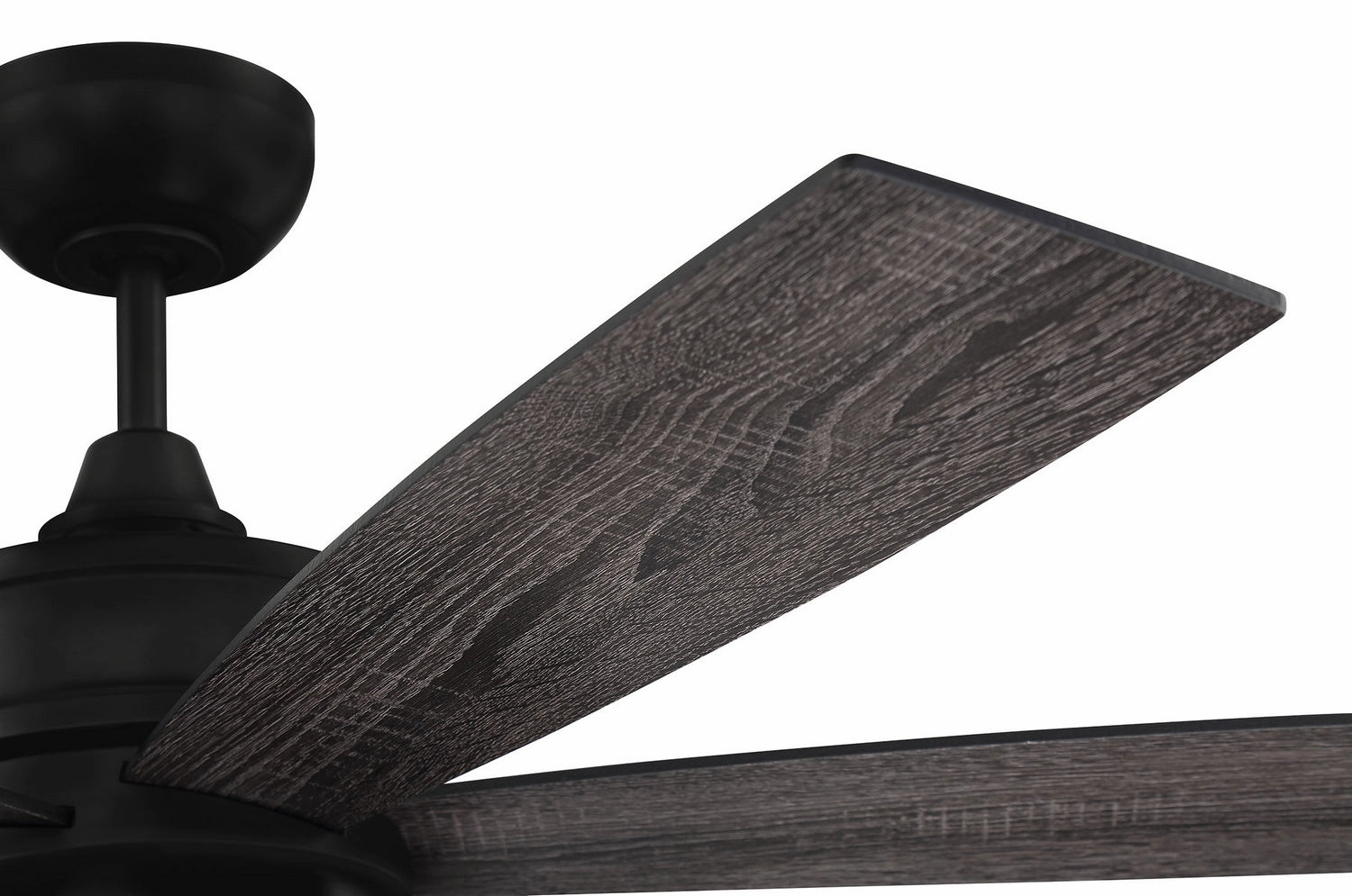 Rugged 52"Ceiling Fan Flat Black / Painted Nickel
