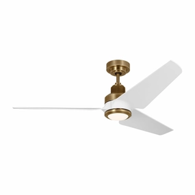 Ruhlmann 52"Ceiling Fan Hand Rubbed Antique Brass oscillating medium fans with strong airflow