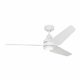 Ruhlmann 52"Ceiling Fan Matte White oscillating medium fans with strong airflow