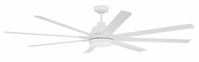 Rush 72 72"Ceiling Fan White medium electric fans for multi-room use