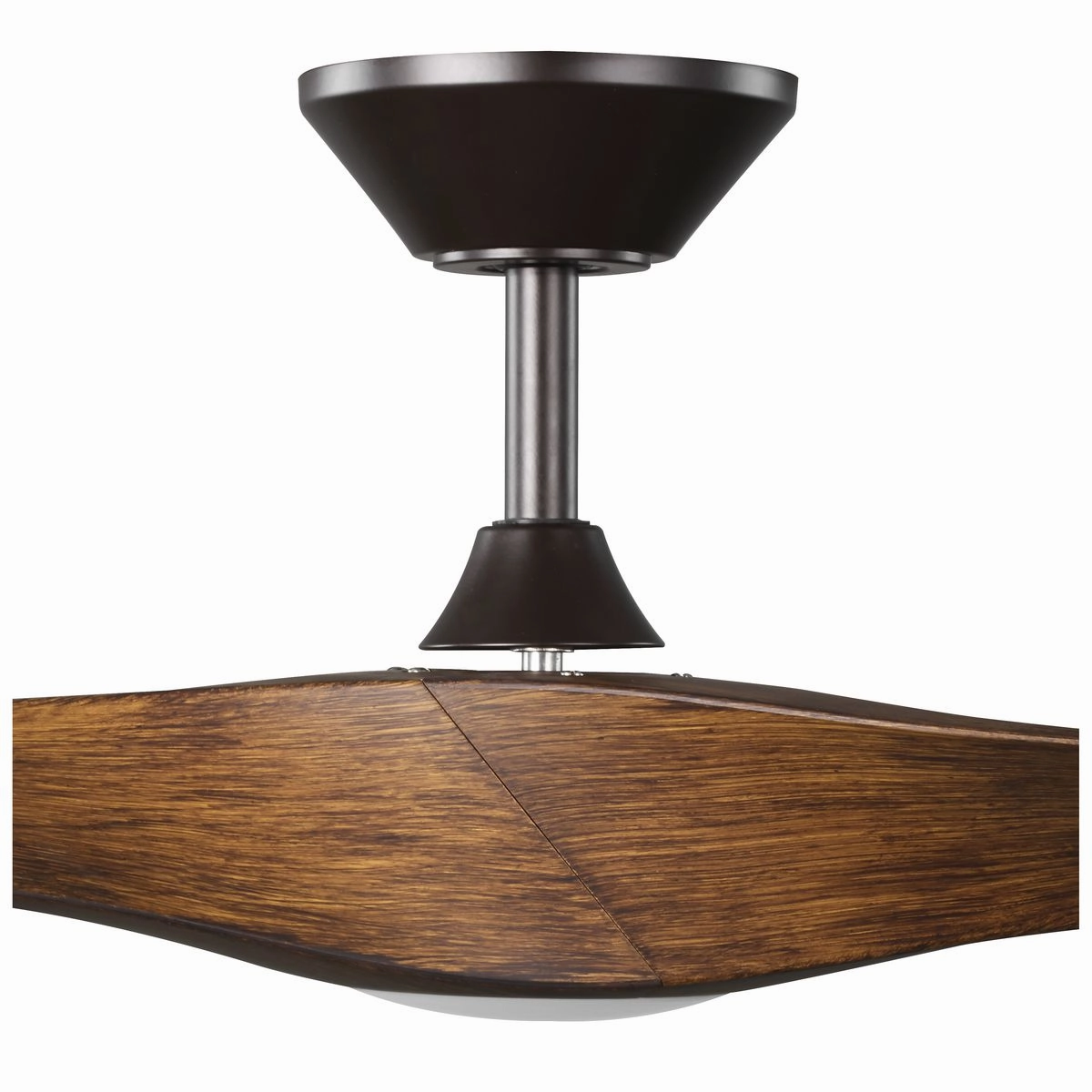 Ryne 52"Ceiling Fan Koa Woodgrain with Bronze Accents