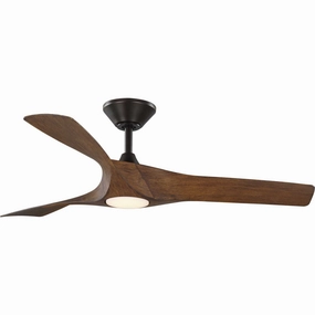 Ryne 52"Ceiling Fan Koa Woodgrain with Bronze Accents oscillating medium fans with strong airflow