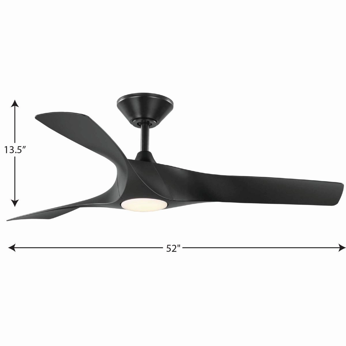 Ryne 52"Ceiling Fan Matte Black