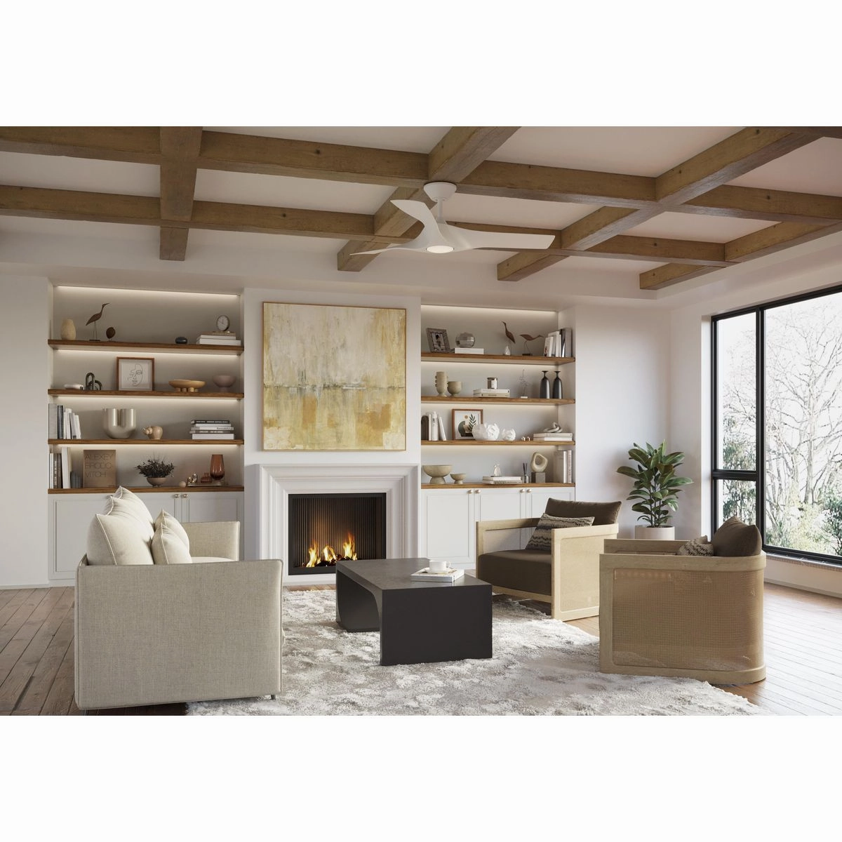 Ryne 52"Ceiling Fan Satin White