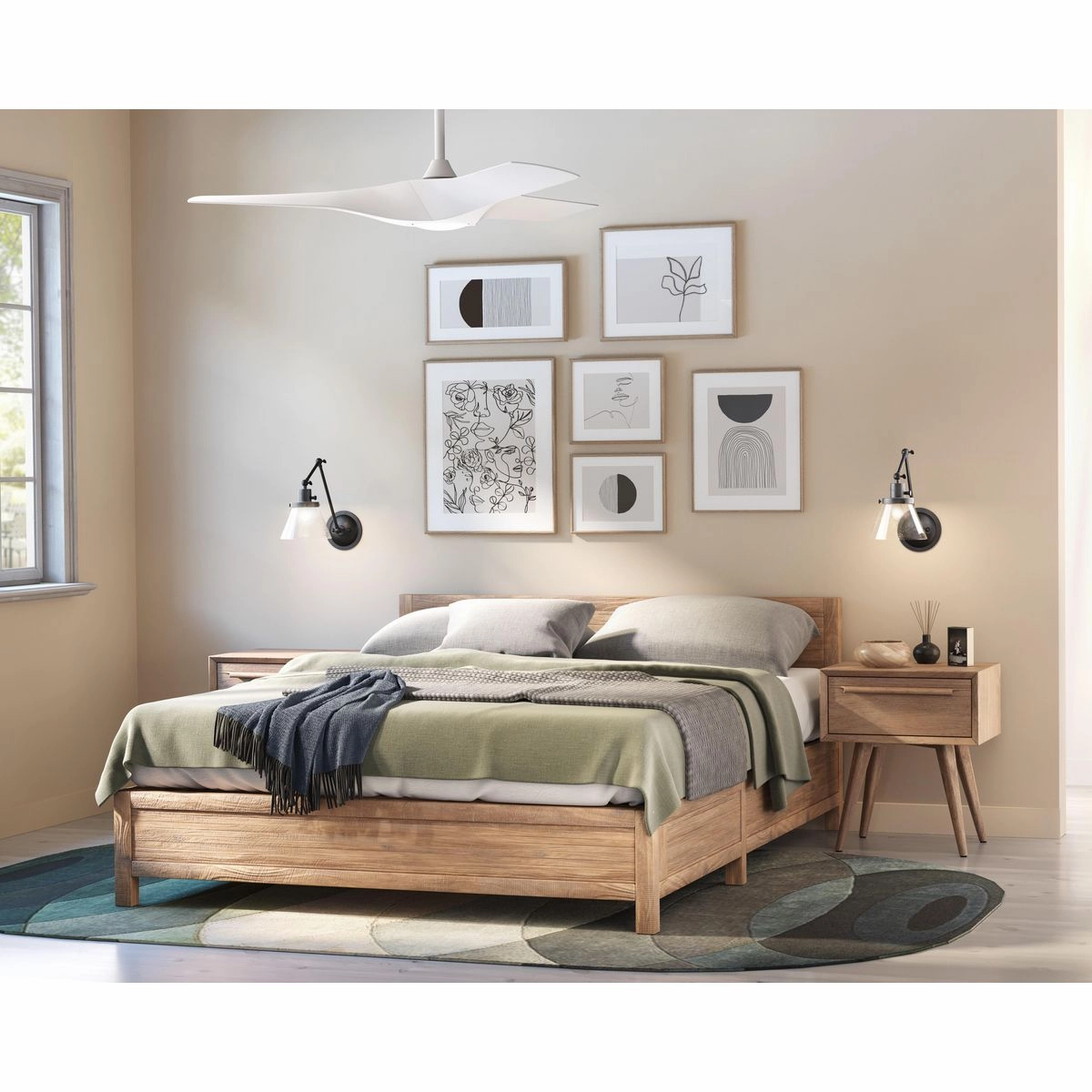 Ryne 52"Ceiling Fan Satin White