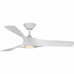 Ryne 52"Ceiling Fan Satin White versatile medium fans for any space