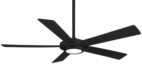 Sabot 52"Ceiling Fan Blackened Steel compact medium fans for desks and counters