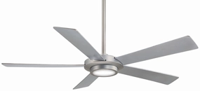 Sabot 52"Ceiling Fan Brushed Nickel medium electric fans for multi-room use