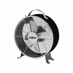 Salton 20cm Retro Fan Black fan and air conditioner combo units