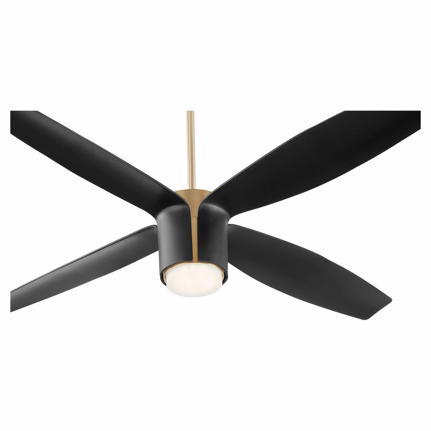 Samaran 60"Ceiling Fan Aged Brass W/ Black Blades