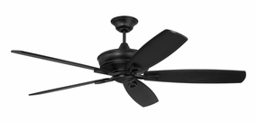 Santori 60 Indoor/Outdoor 60"Ceiling Fan Flat Black energy-efficient medium fans with remote
