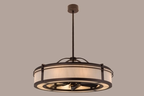 Sargent 12 Light Chandel-Air decorative fandeliers with lights