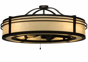Sargent Eight Light Chandel-Air decorative fandeliers with lights