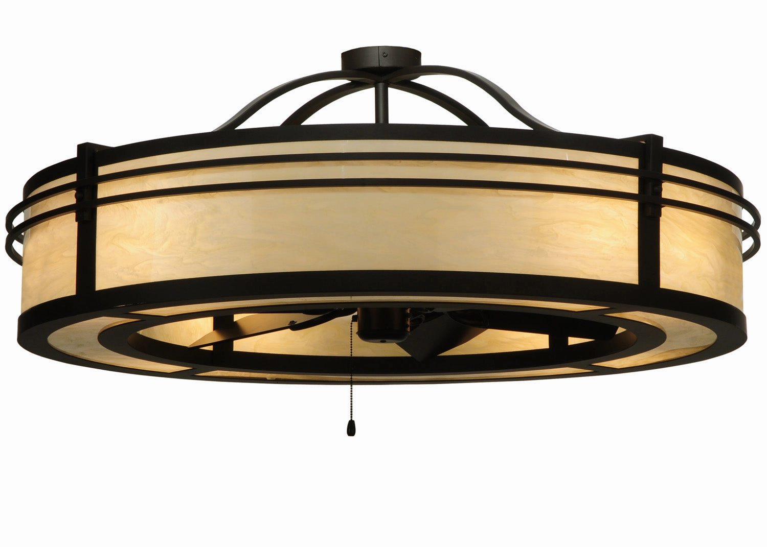 Sargent Eight Light Chandel-Air decorative fandeliers with lights