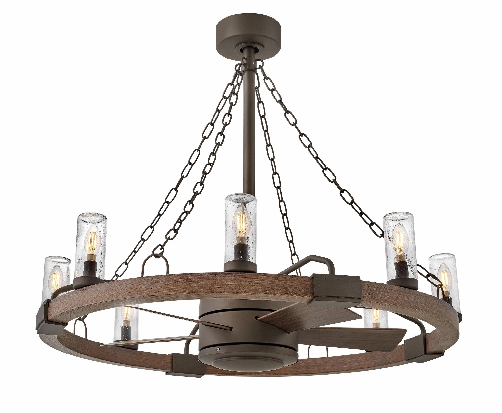 Sawyer 36" with 28" LED Fandelier Metallic Matte Bronze