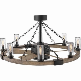 Sawyer 36" with 28" LED Fandelier modern fandeliers for living rooms