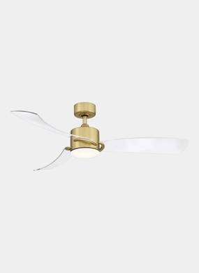 SculptAire 52"Ceiling Fan Brushed Satin Brass energy-efficient medium fans with remote