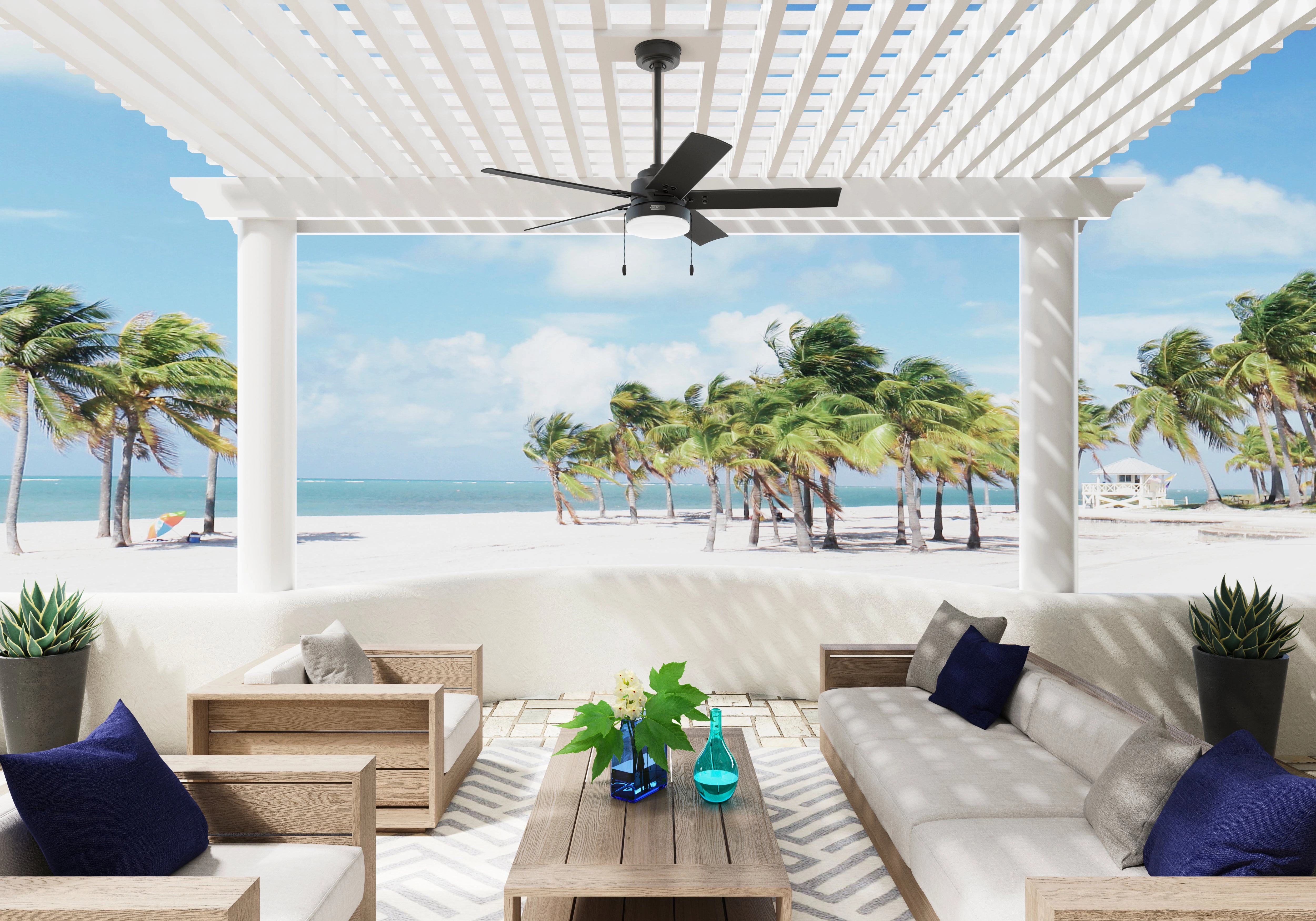 Sea Point 52"Ceiling Fan Matte Black