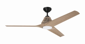 Sea Scape 56"Ceiling Fan Flat Black home cooling fans in medium size