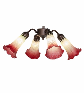 Seafoam/Cranberry Four Light Fan Light best small fans for home and travel
