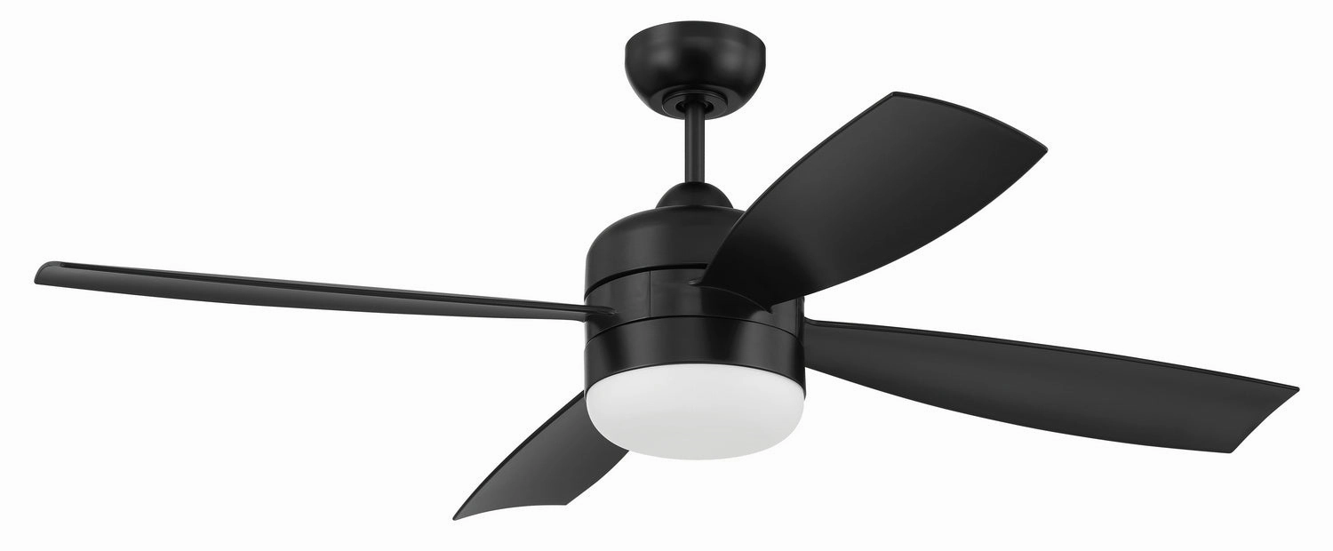 Sebastion 52"Ceiling Fan Flat Black stylish medium fans for contemporary homes