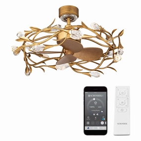Secret Garden 32" LED Smart Fandelier modern fandeliers for living rooms