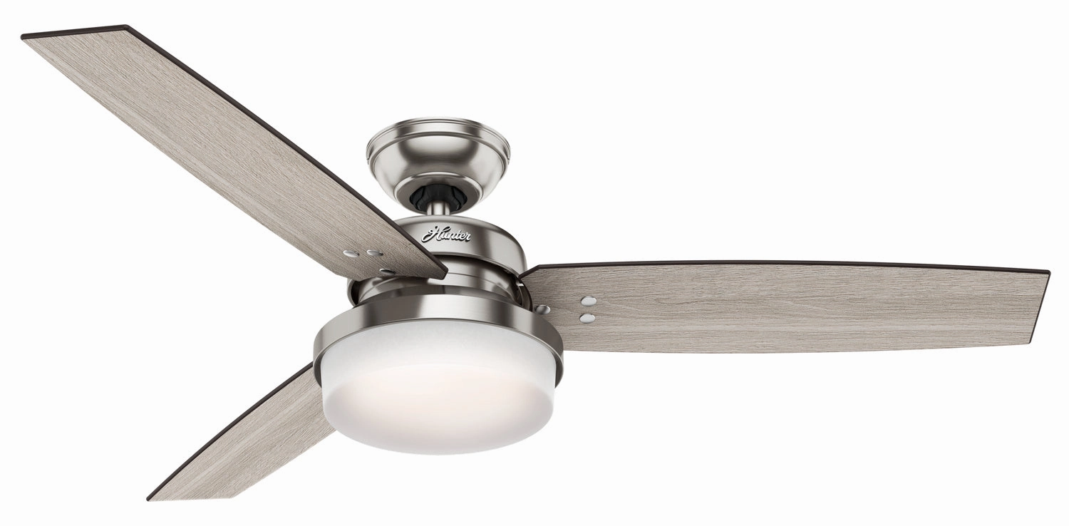 Sentinel 52"Ceiling Fan Brushed Nickel modern medium fans for everyday cooling