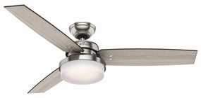 Sentinel 52"Ceiling Fan Brushed Nickel modern medium fans for everyday cooling