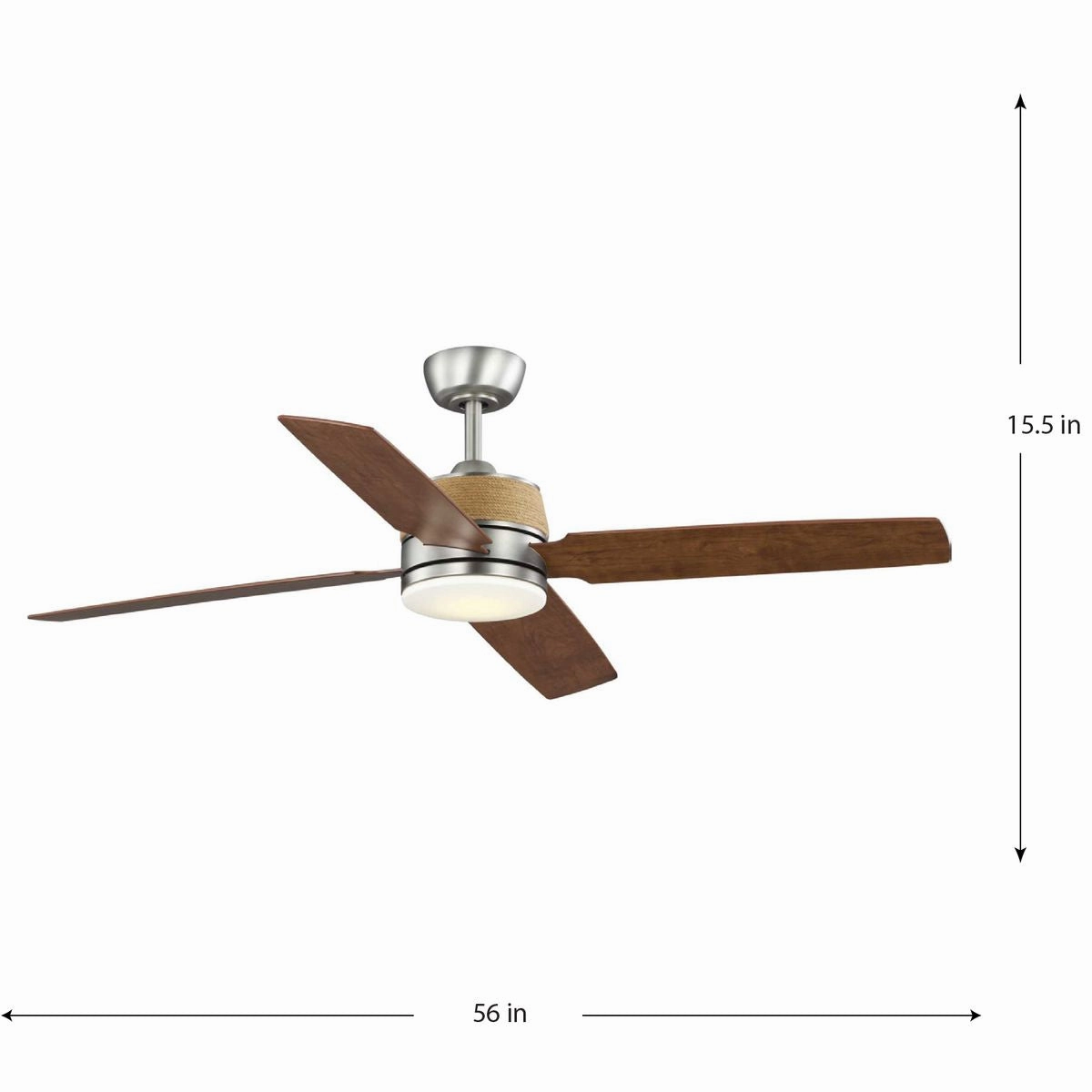 Shaffer Ii 56"Ceiling Fan Antique Nickel
