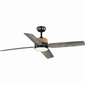 Shaffer Ii 56"Ceiling Fan Matte Black quiet medium fans for living room use
