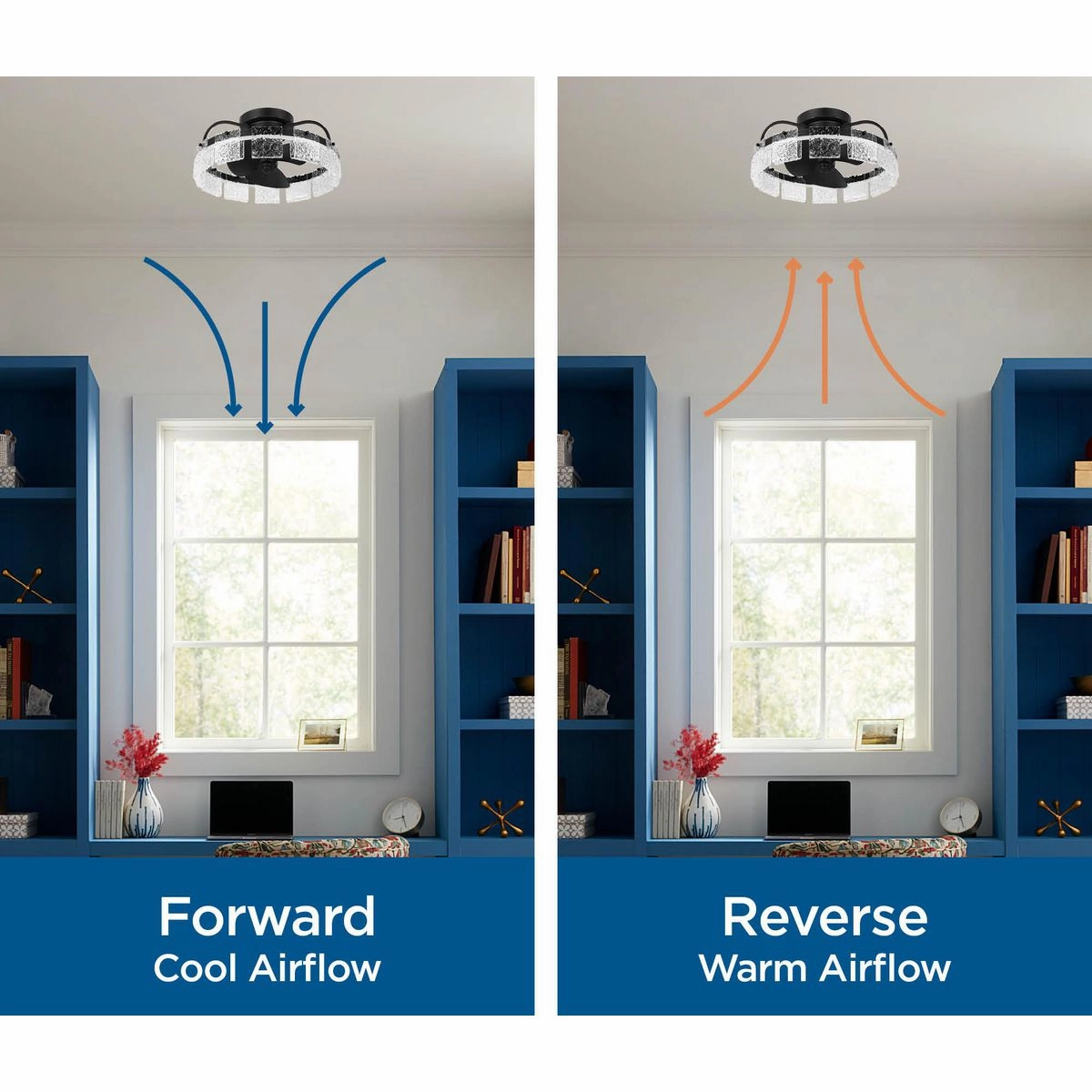 Shear Ceiling Fan Brushed Bronze