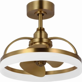 Shear Ceiling Fan Brushed Bronze decorative fandeliers with lights